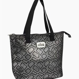 dELiA*s Insulated Lunch Tote Bag Metallic Snake Print